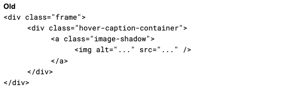 Image frames classes