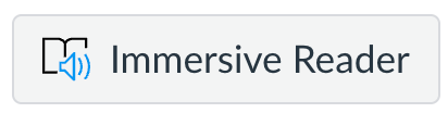 Immersive Reader button in Canvas