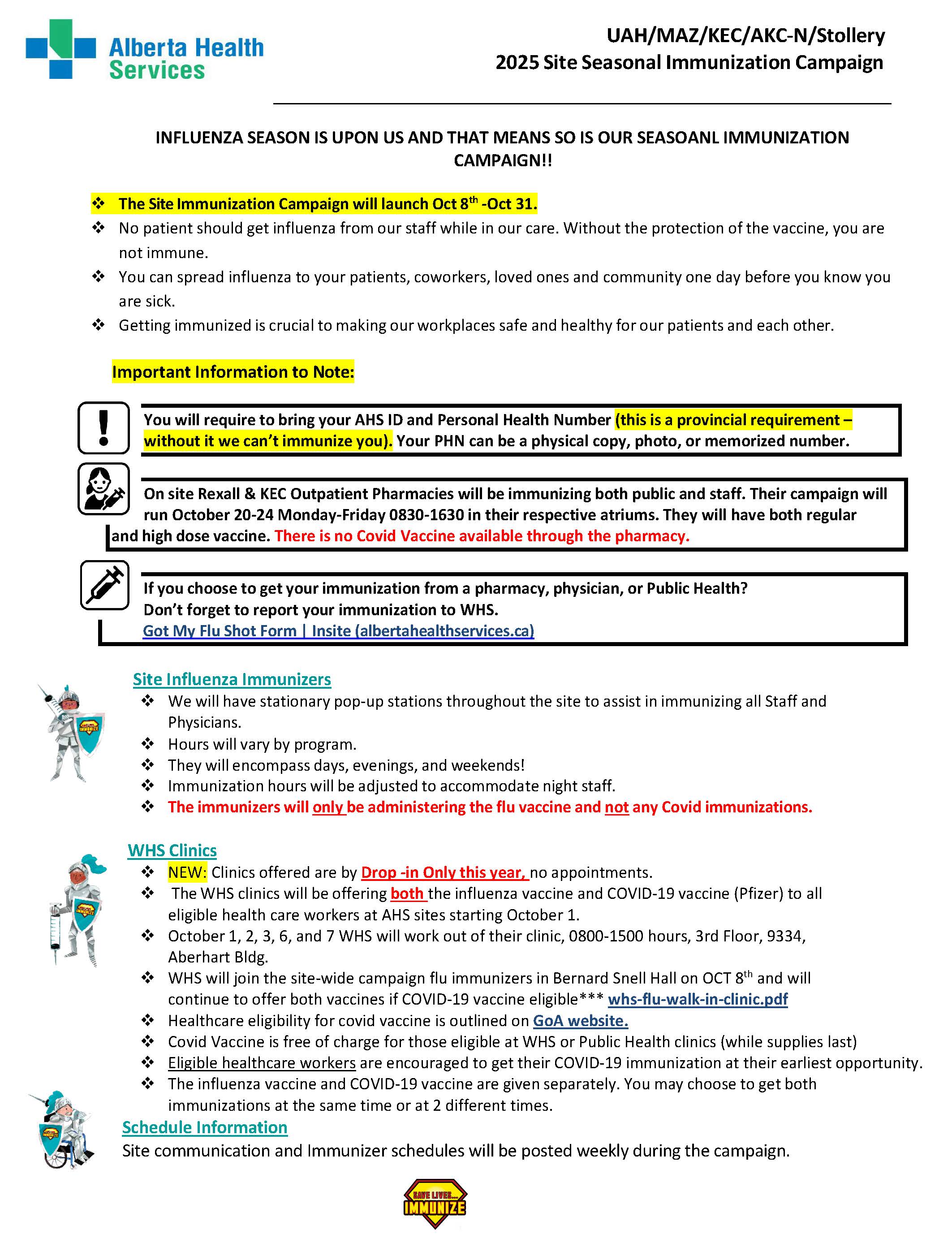 Flu shot poster