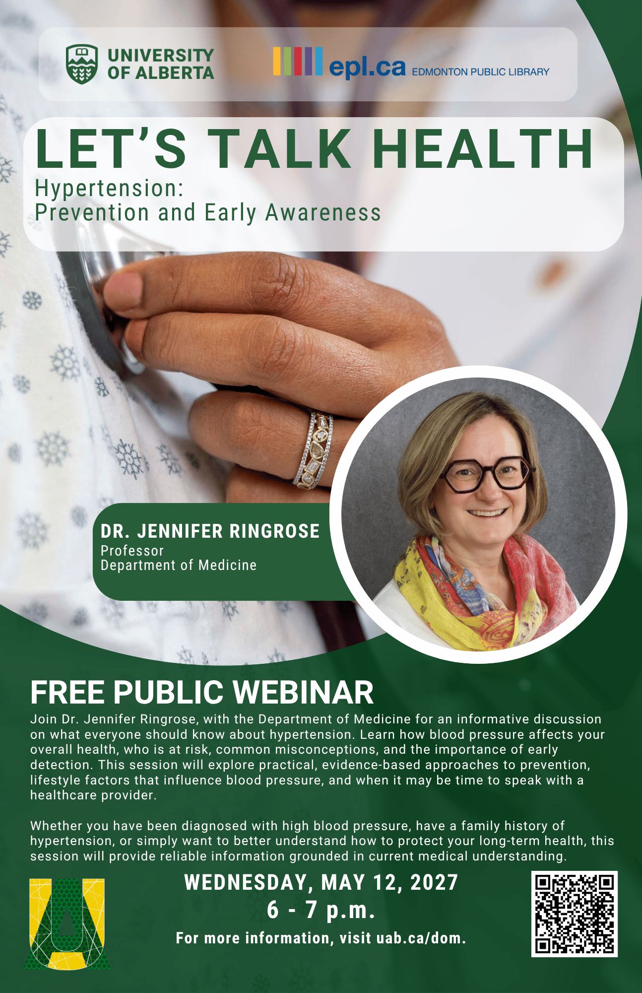 Let's Talk Health Poster: Hypertension - Prevention and Early Awareness
