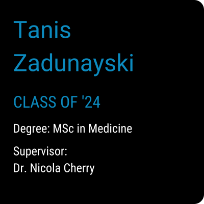 Supervisor: Dr. Nicola Cherry
