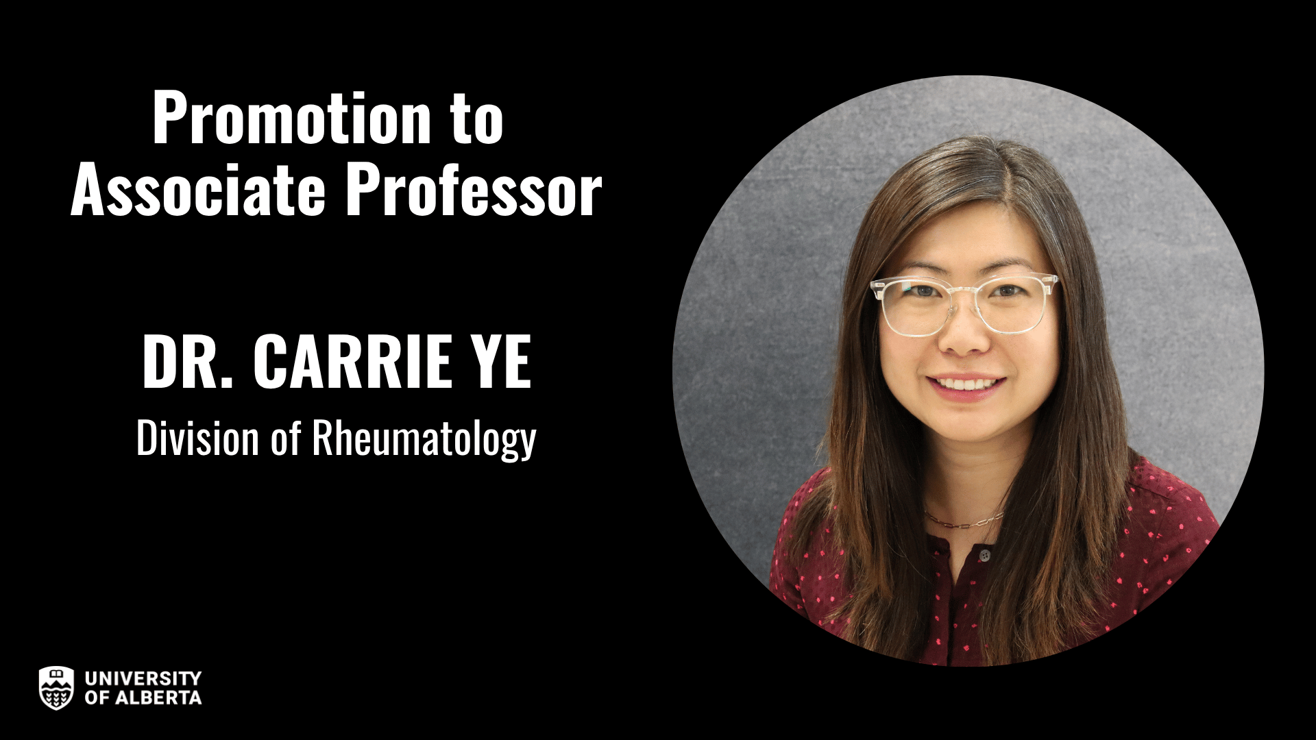 Dr. Carrie Ye