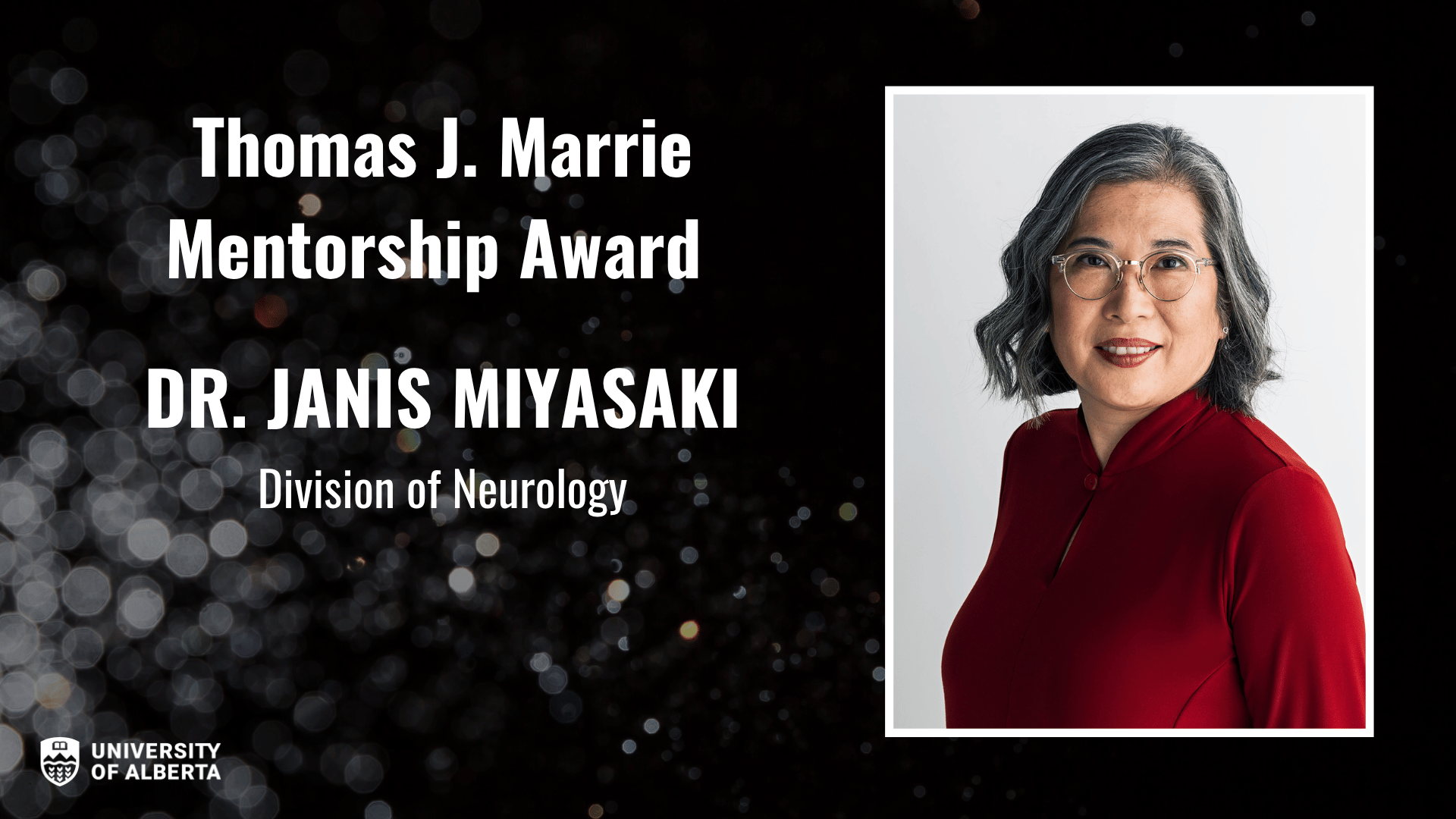 Thomas J. Marrie Mentorship Award