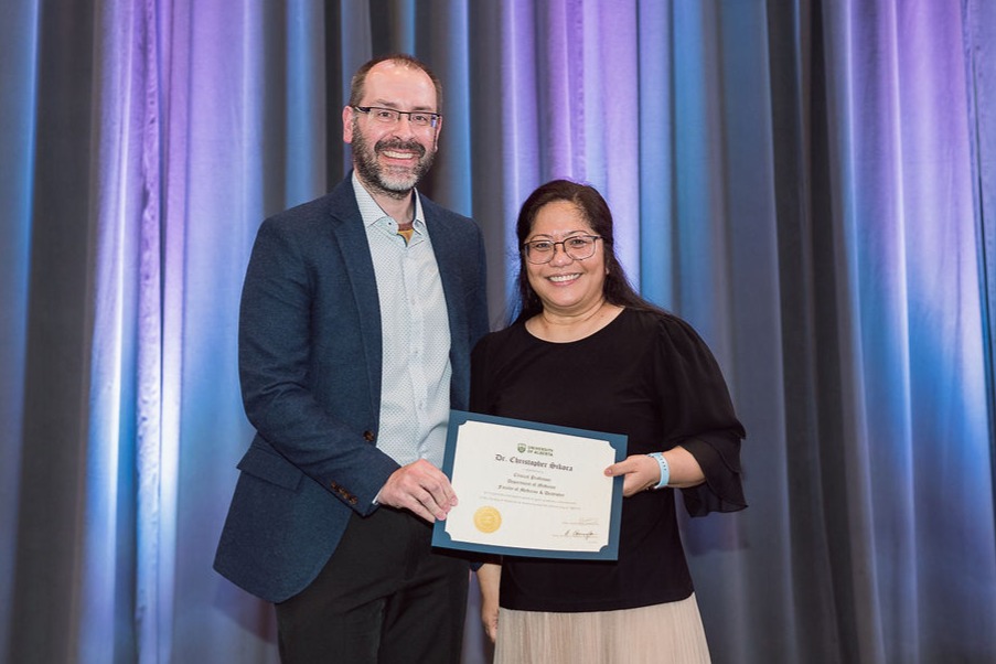 Dr. Christopher Sikora and Dr. Fraulein Morales