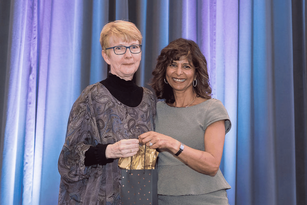 Doris Kurtz and Dr. Narmin Kassam