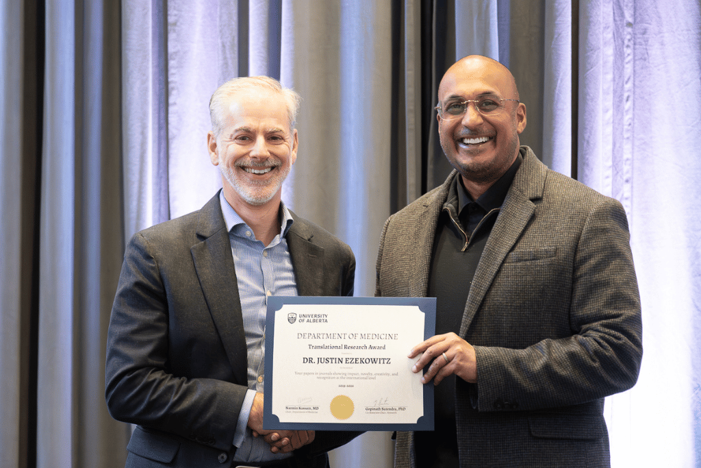 Dr. Justin Ezekowitz and Dr. Gopinath Sutendra