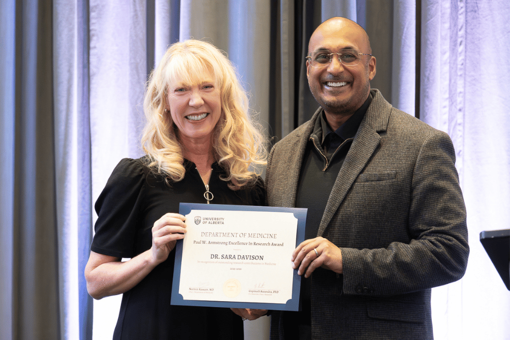 Dr. Sara Davison and Dr. Gopinath Sutendra