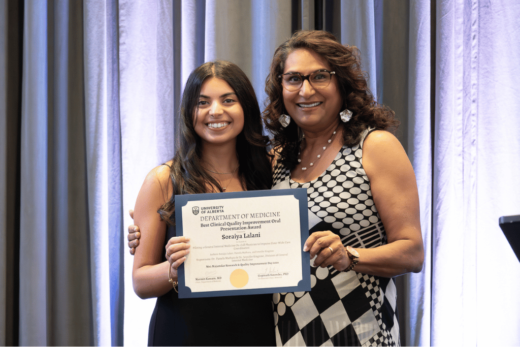 Soraiya Lalani and Dr. Pamela Mathura
