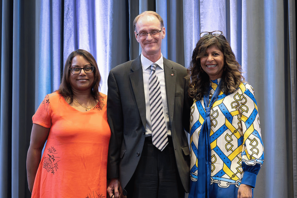 Asha Rao, Francois Bouman, and Dr. Narmin Kassam