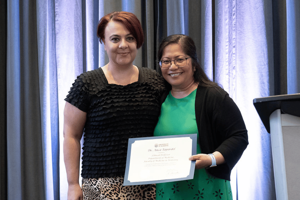 Dr. Anca Tapardel and Dr. Fraulein Morales