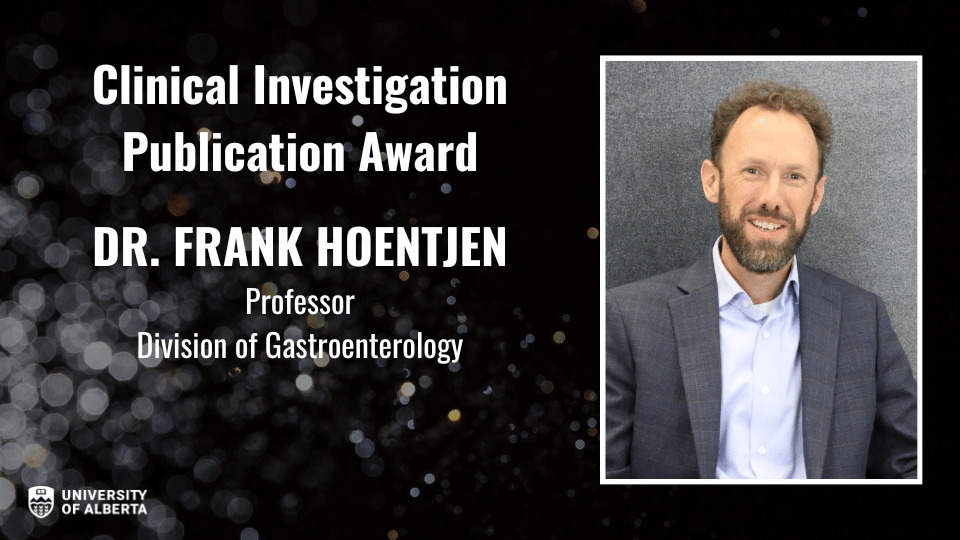 Clinical Publication Awardee Dr. Frank Hoentjen