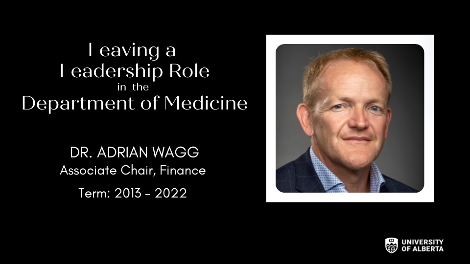 Portrait of Dr. Adrian Wagg