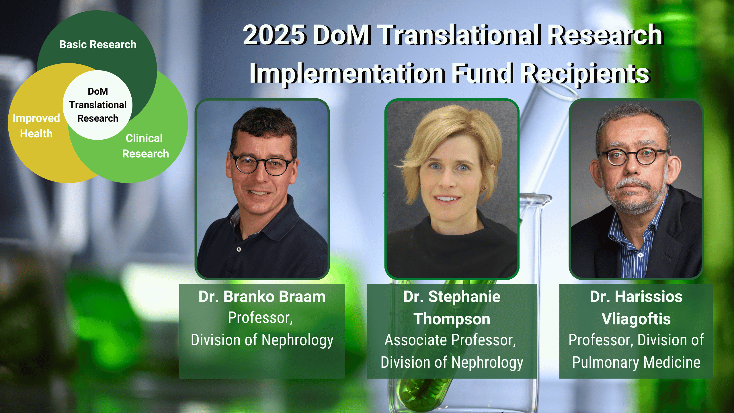 2025 Translational Research Implementation Fund Recipients