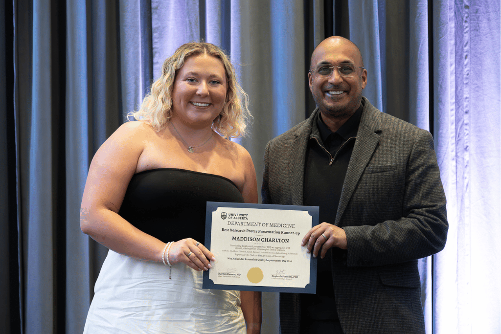 Maddison Charlton and Dr. Gopinath Sutendra