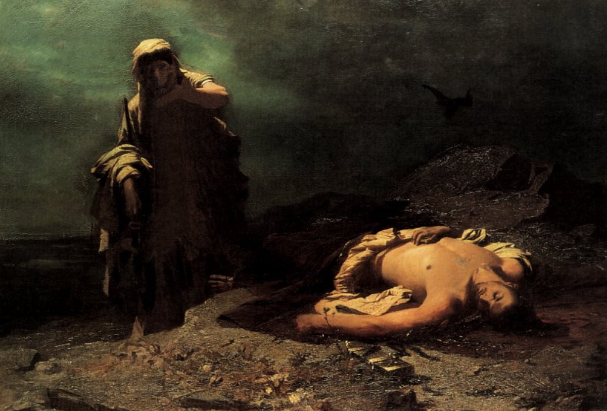 Lytras Nikephoros (1832 - 1904) Antigone and Polynices, 1865