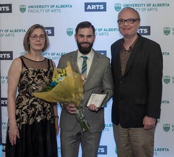Dean of Arts Lesley Cormack, Alexander Gainer, Rick Szostak