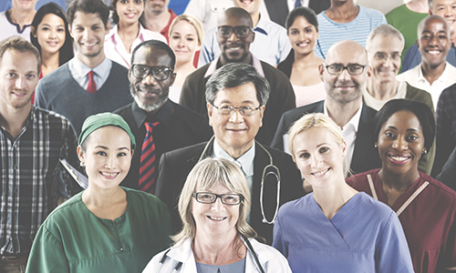 Group of health professionals