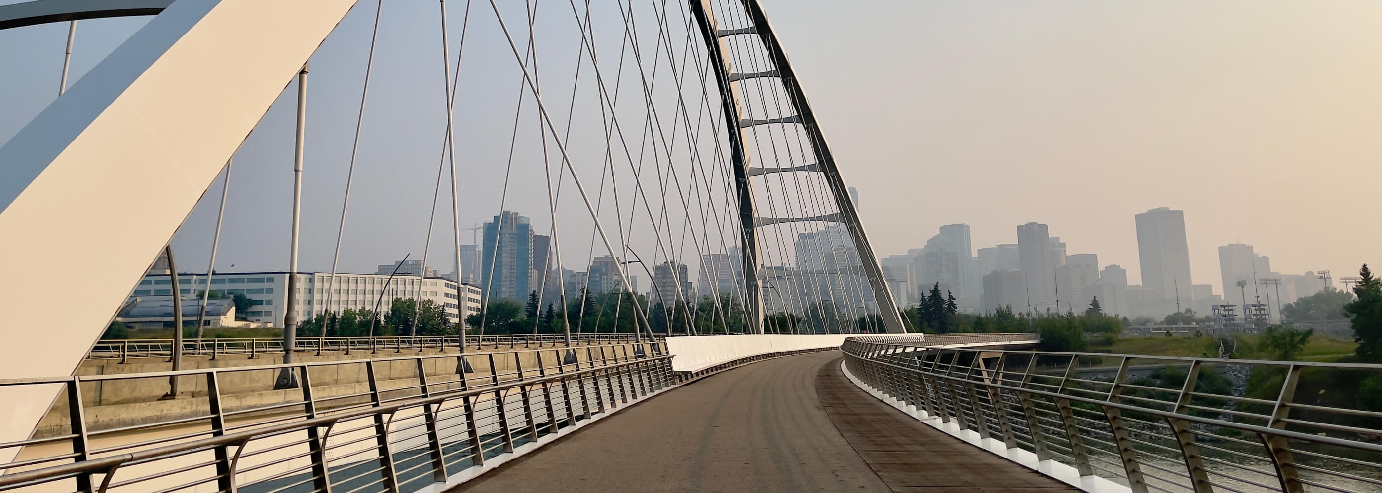 Waterdale bridge in Edmonton Alberta over north Saskatchewan River