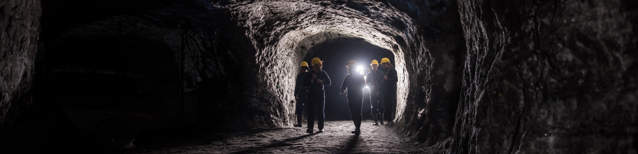  Group of men in a mine