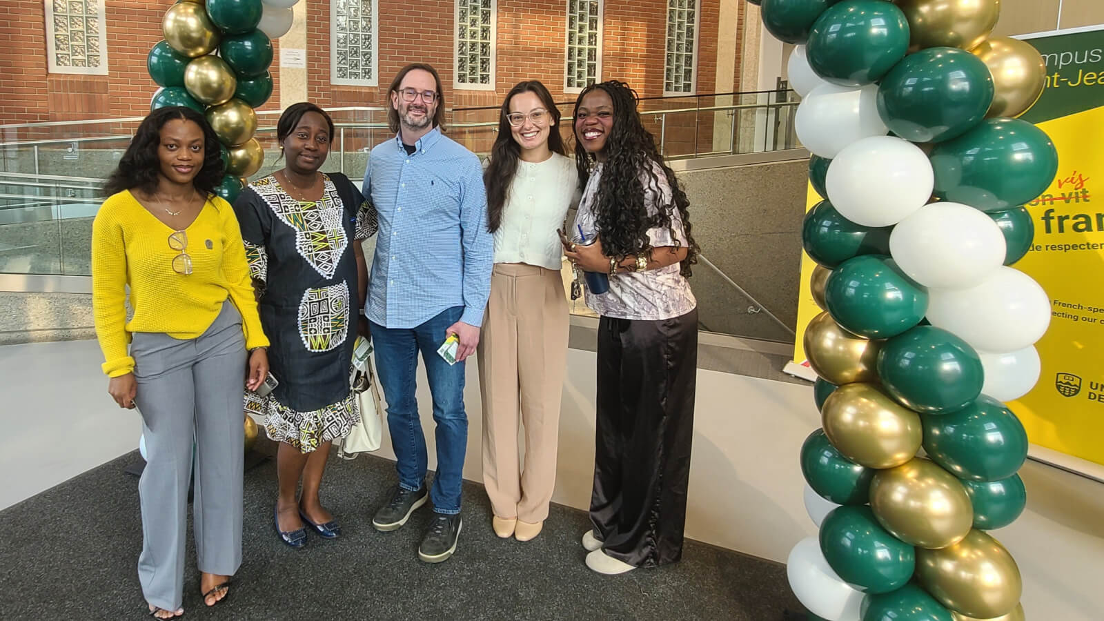 Professor Jason Carey, Dean, accompanied by colleagues, welcomed new students to Campus Saint-Jean on Tuesday, 2 September.
