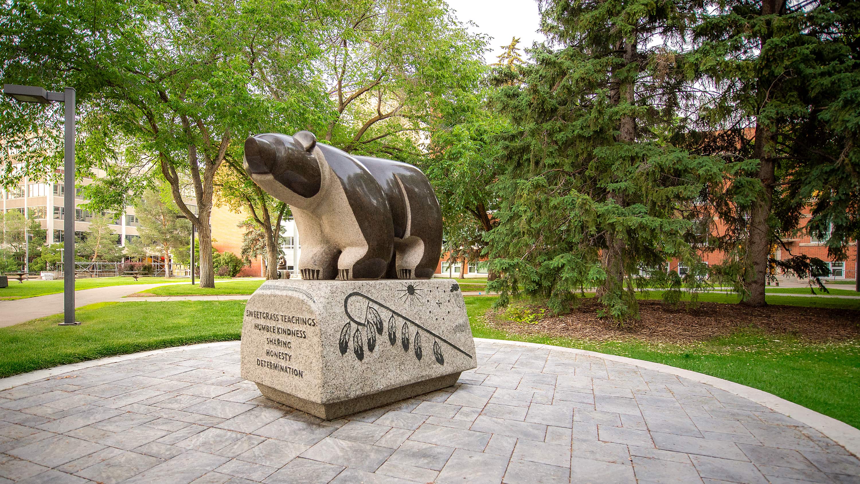 Spirit Bear sculpture at the University of Alberta. (Photo: Richard Siemens)