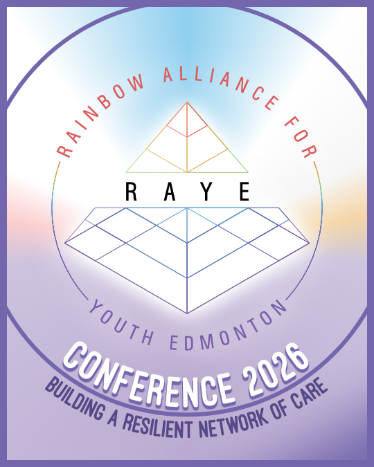 RAYE Conference Poster; RAYE Logo against a color gradient of blue, orange, and purple, with the text Conference 2026 and Building a Resilient Network of Care