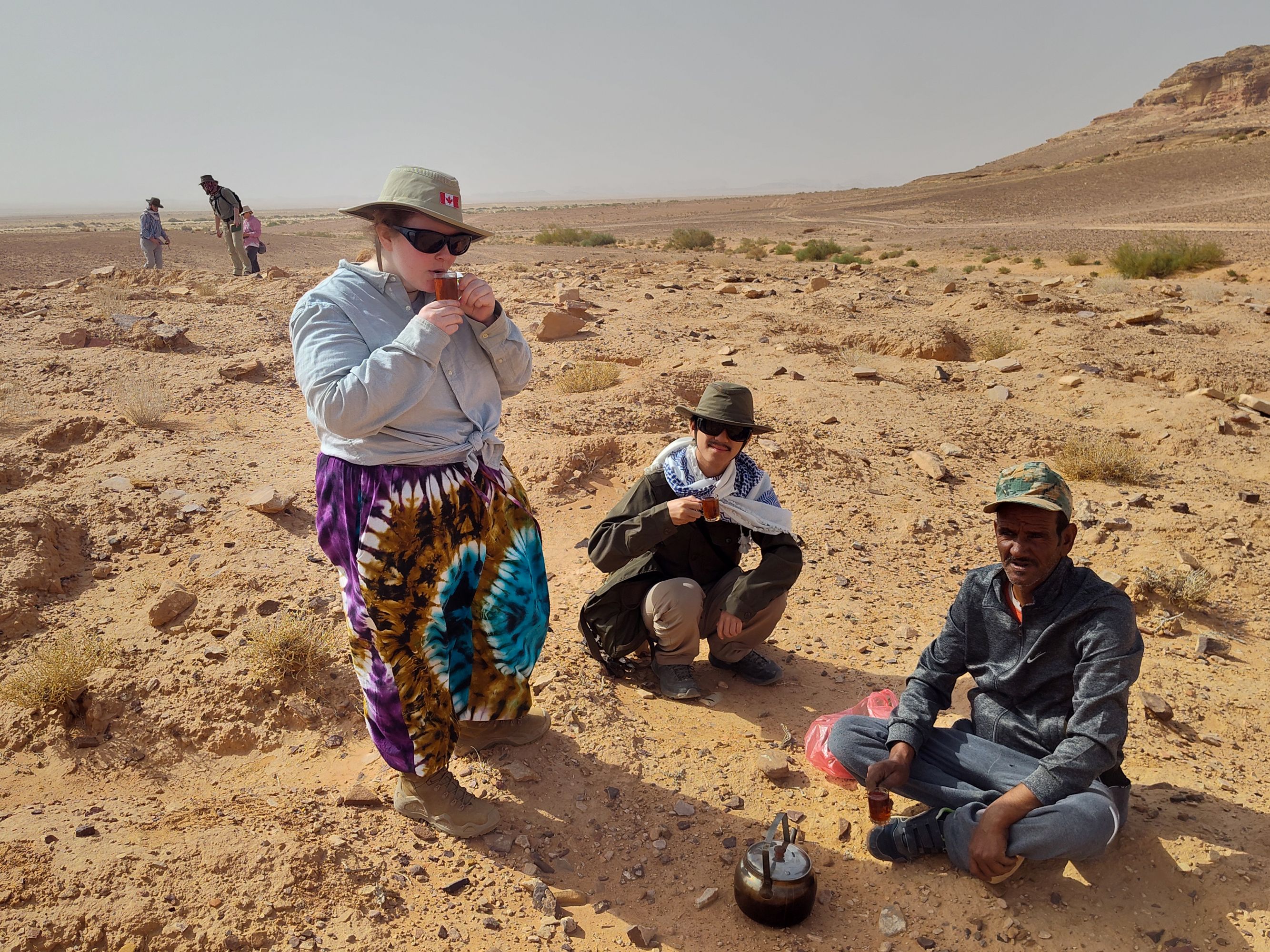 Tea break in the field