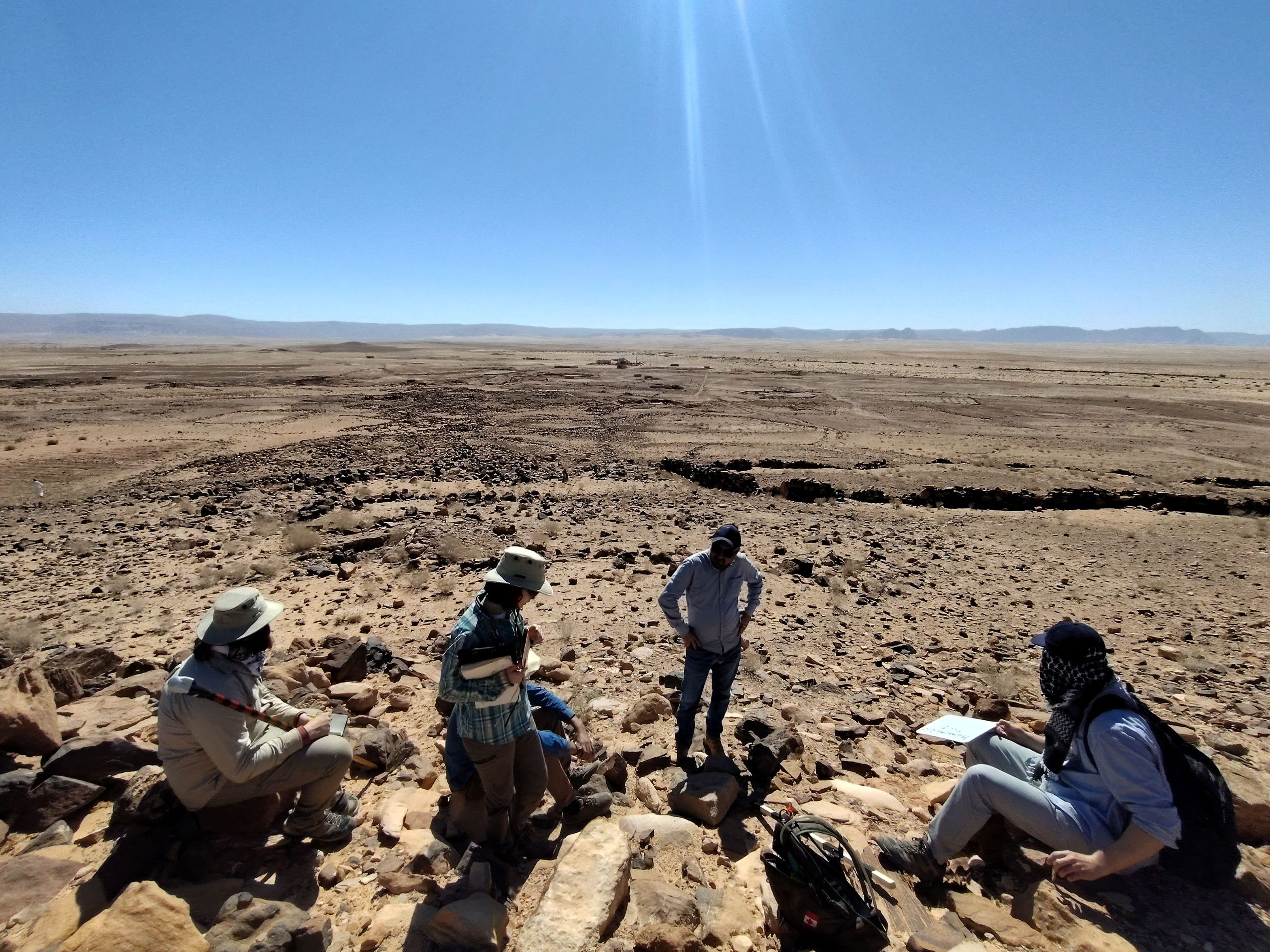 Overlooking the site of Humayma