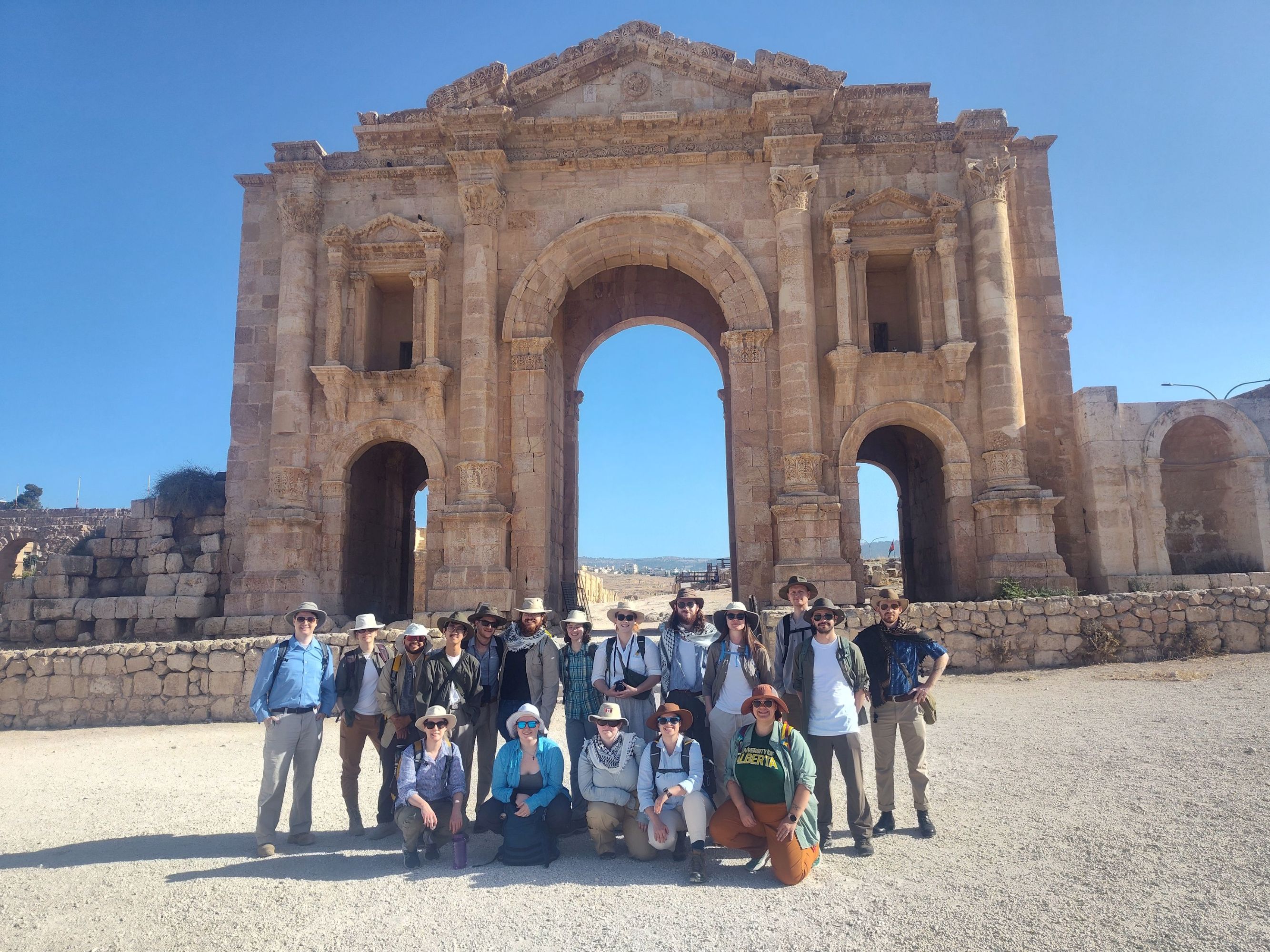 Humayma 2025 team photo at Jerash