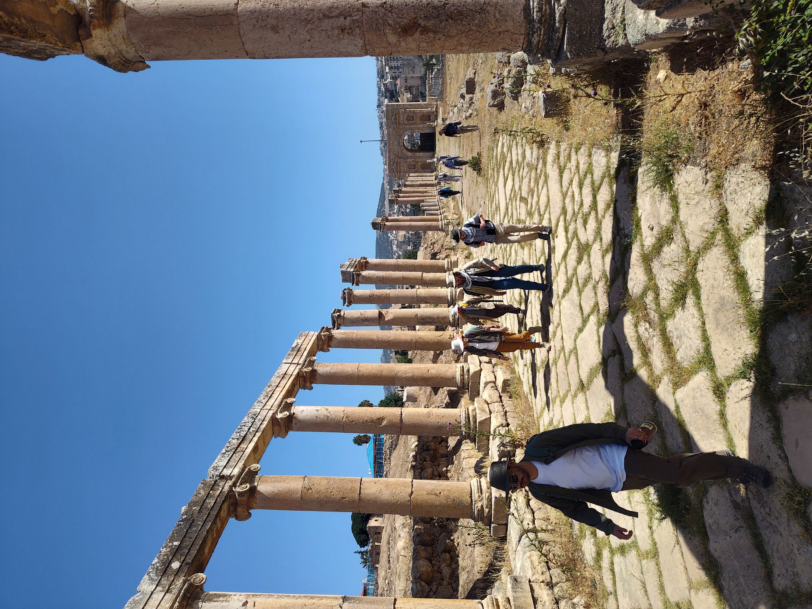 Walking through Jerash