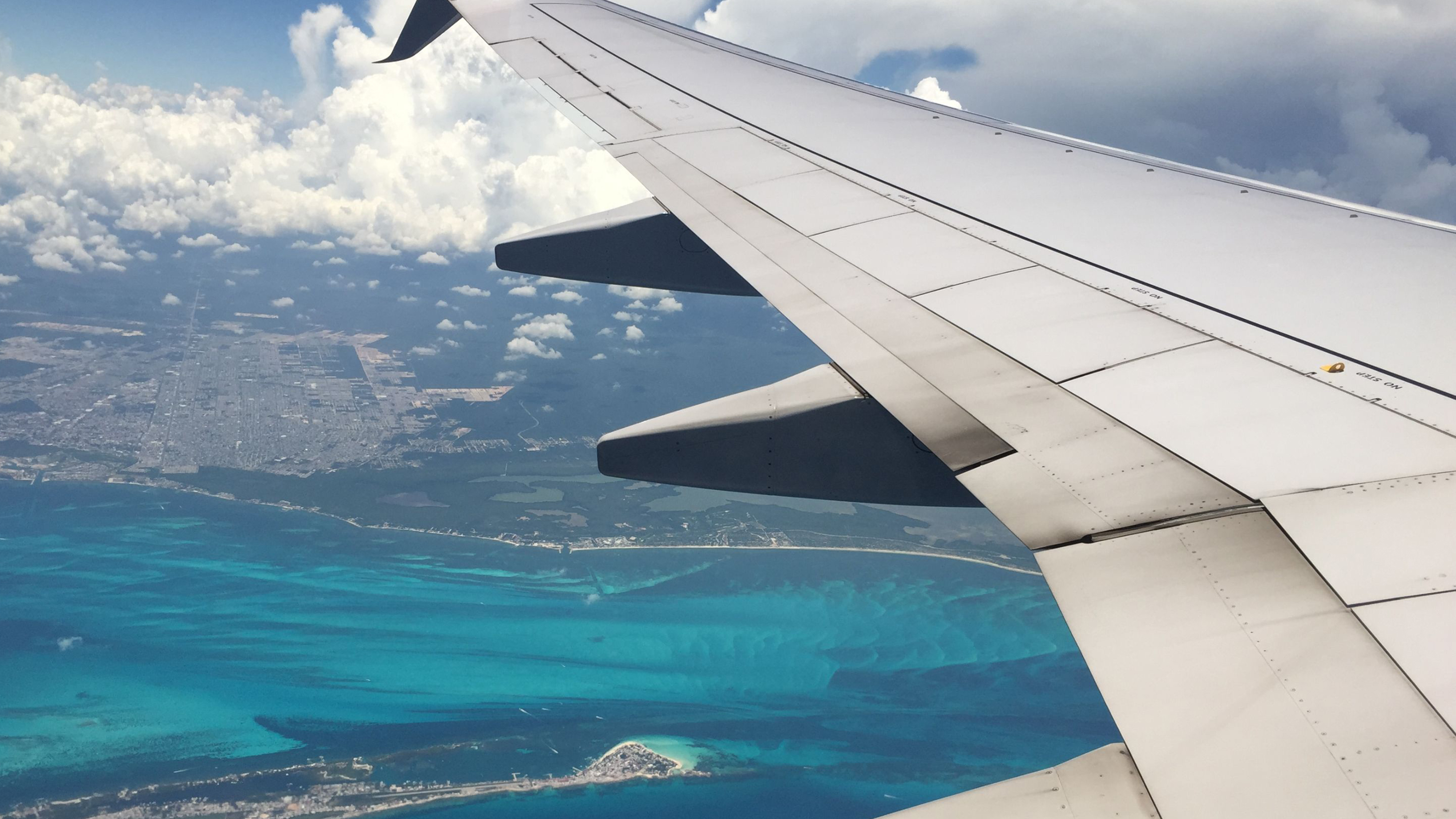 view from airplane