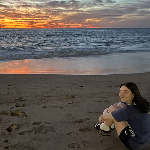 Mikayla by the sea