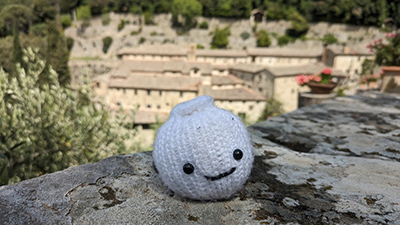 Brenda the Onion in Le Celle, near Cortona