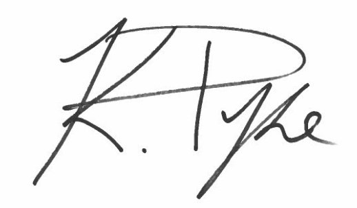 Signature or Dean Kyra Pyke