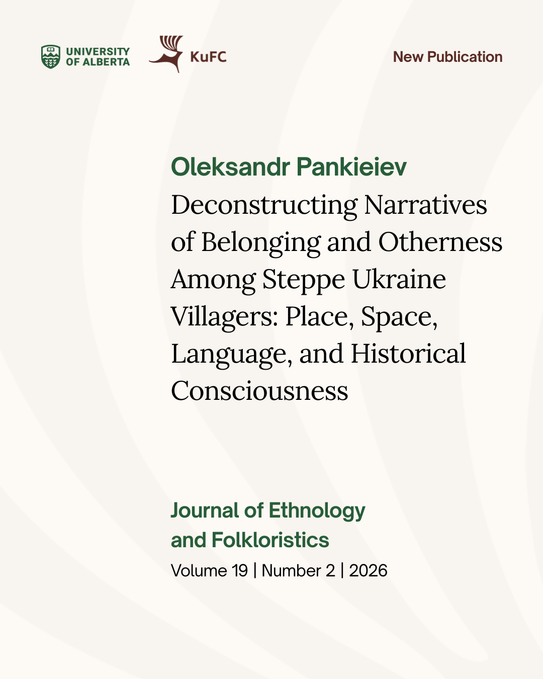 KuFC Director’s Scholarly Article Published in JEF