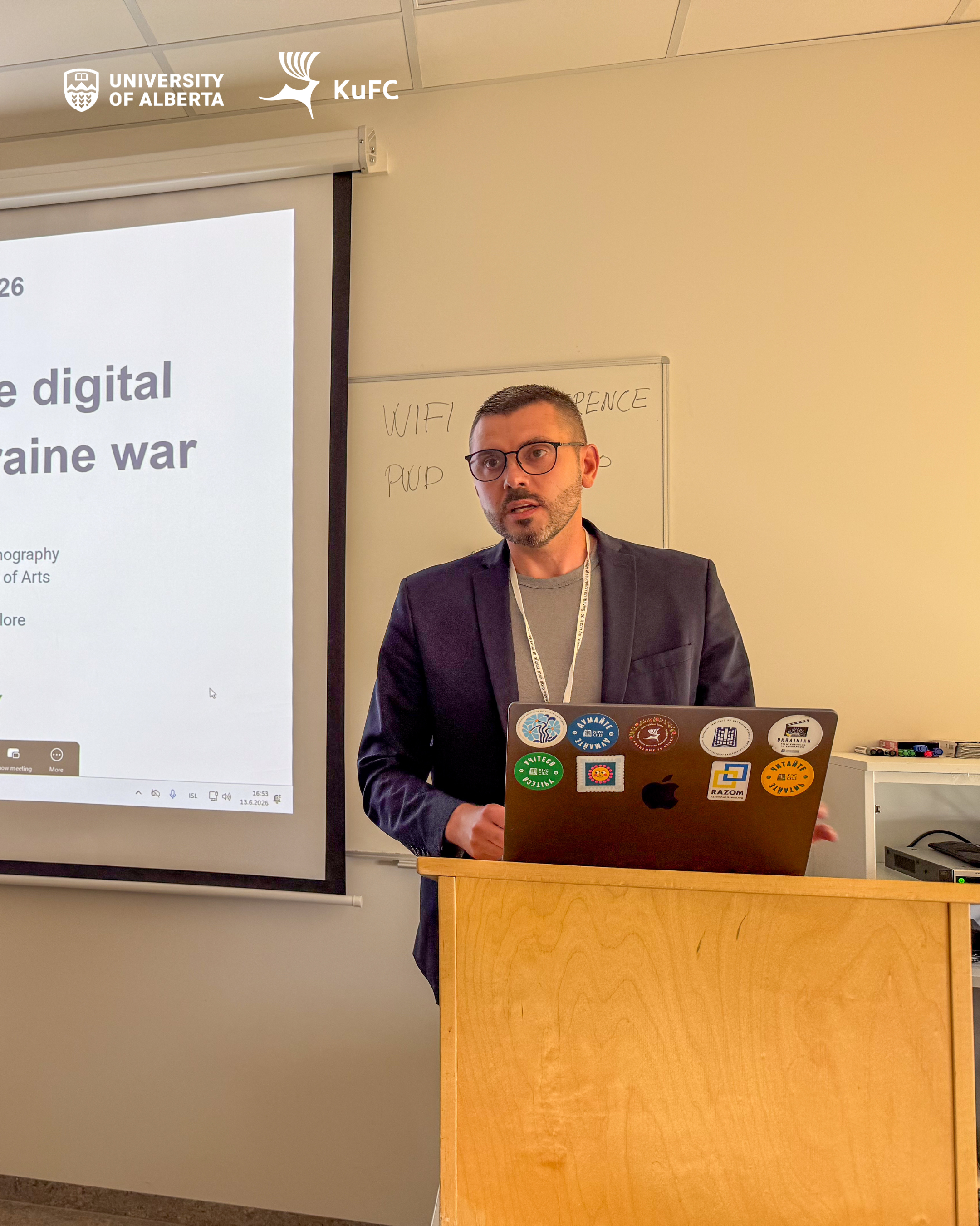 Oleksandr Pankieiev presenting at ISFNR 2026
