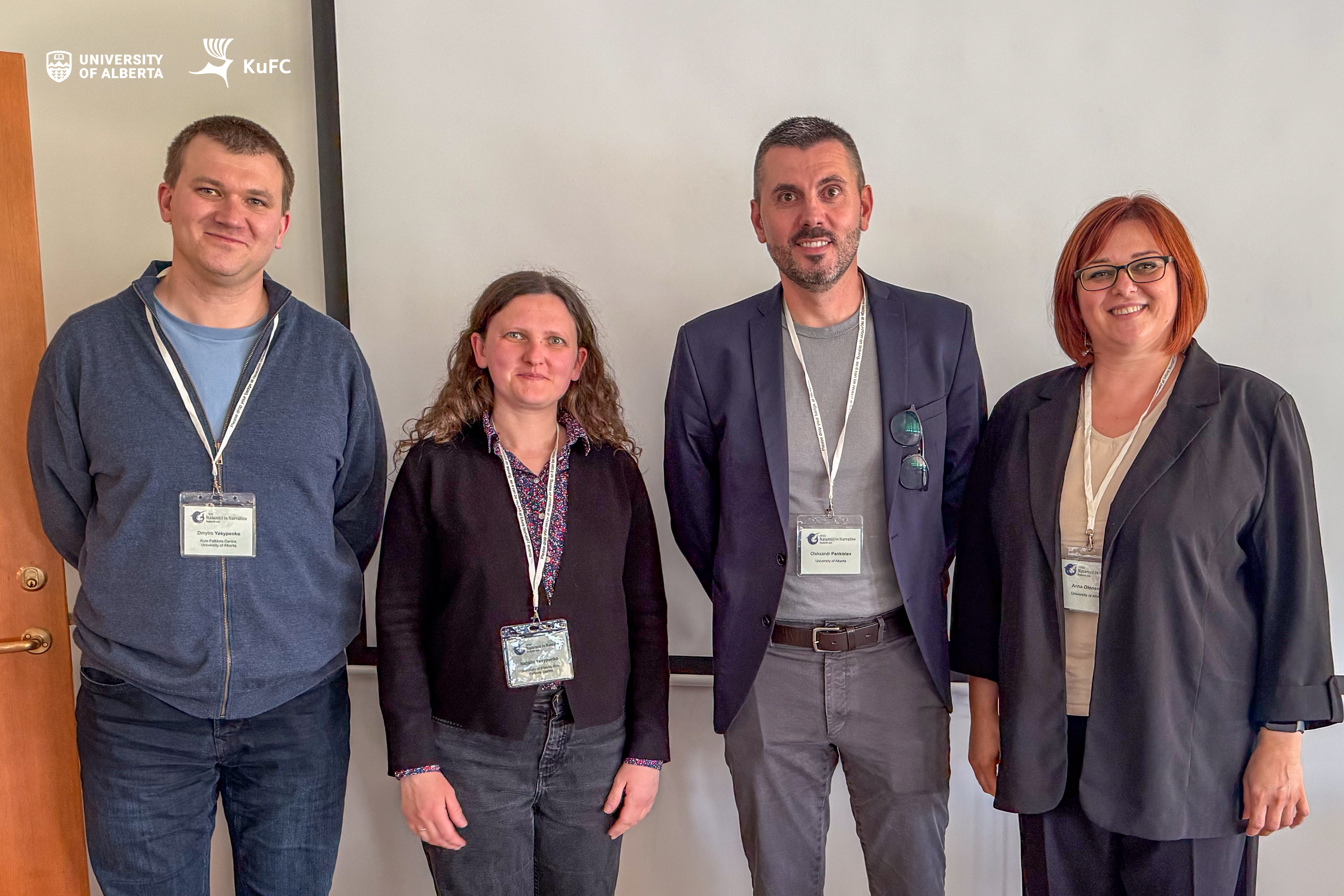 Dmytro Yesypenko, Nataliia Yesypenko, Oleksandr Pankieiev and Anna Olenenko at ISFNR 2026