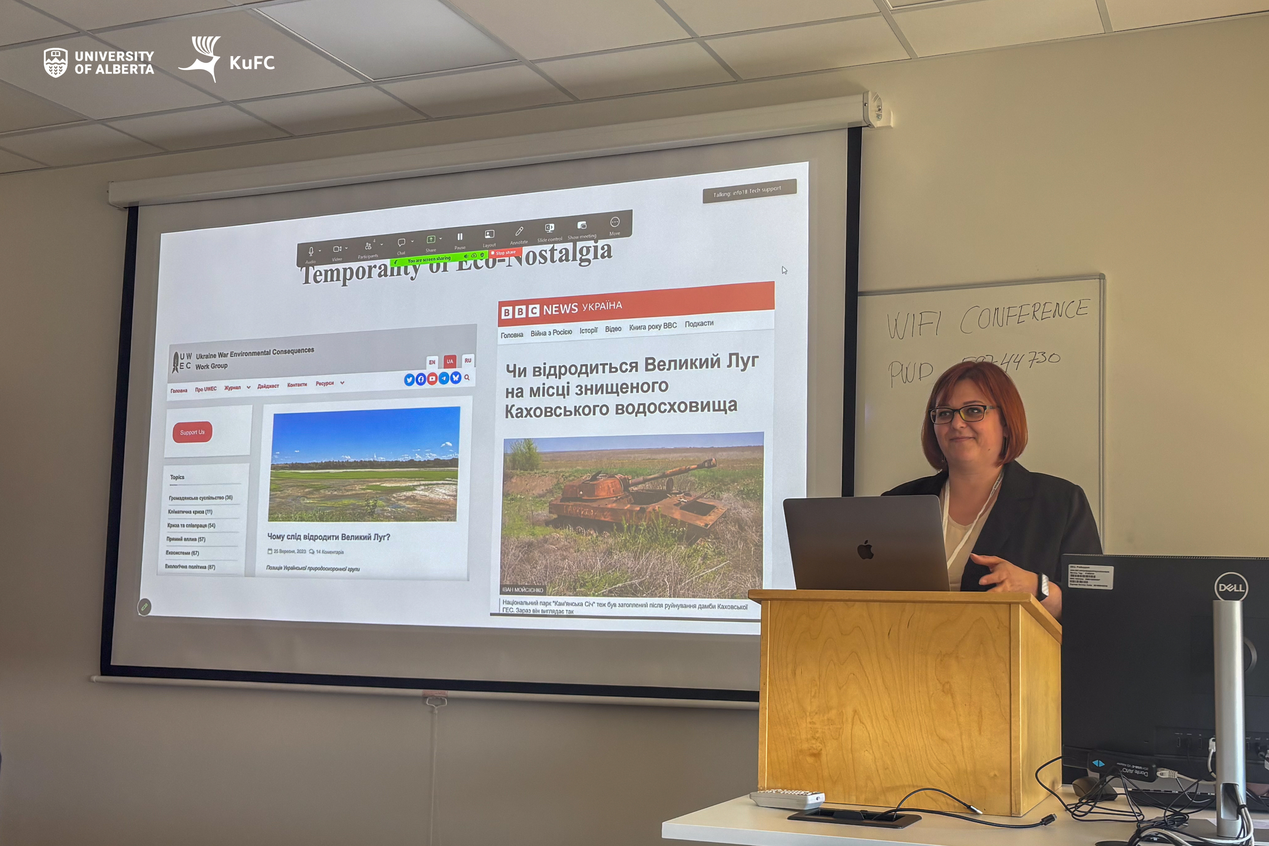 Anna Olenenko presenting at ISFNR 2026