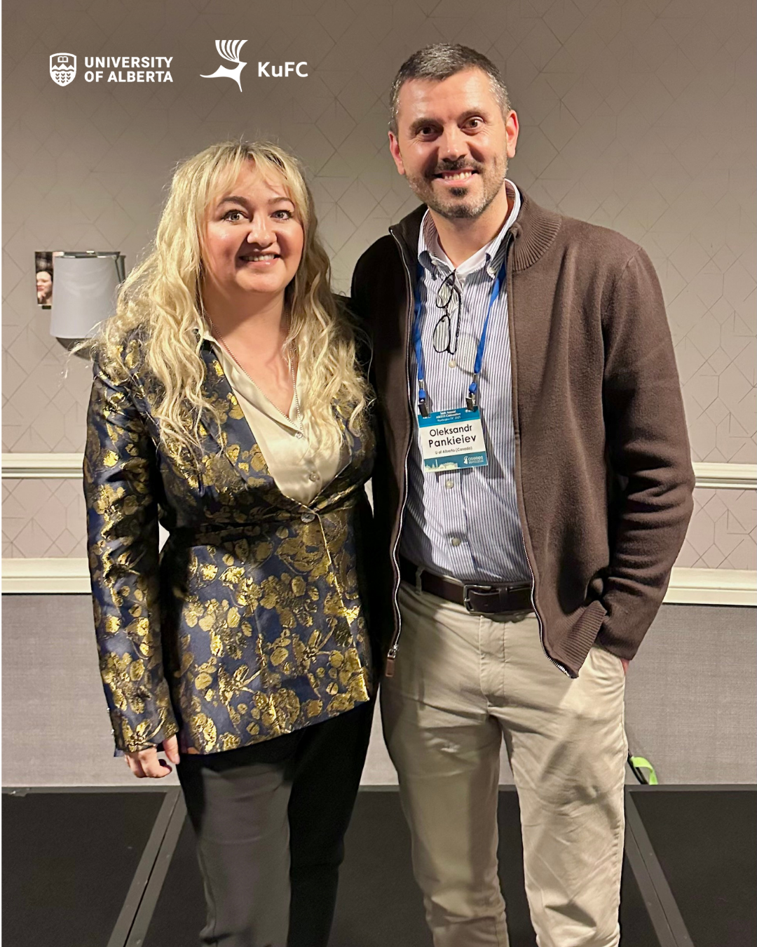 Dr. Olga Zaitseva-Herz and Dr. Oleksandr Pankieiev during the 2025 ASEEES