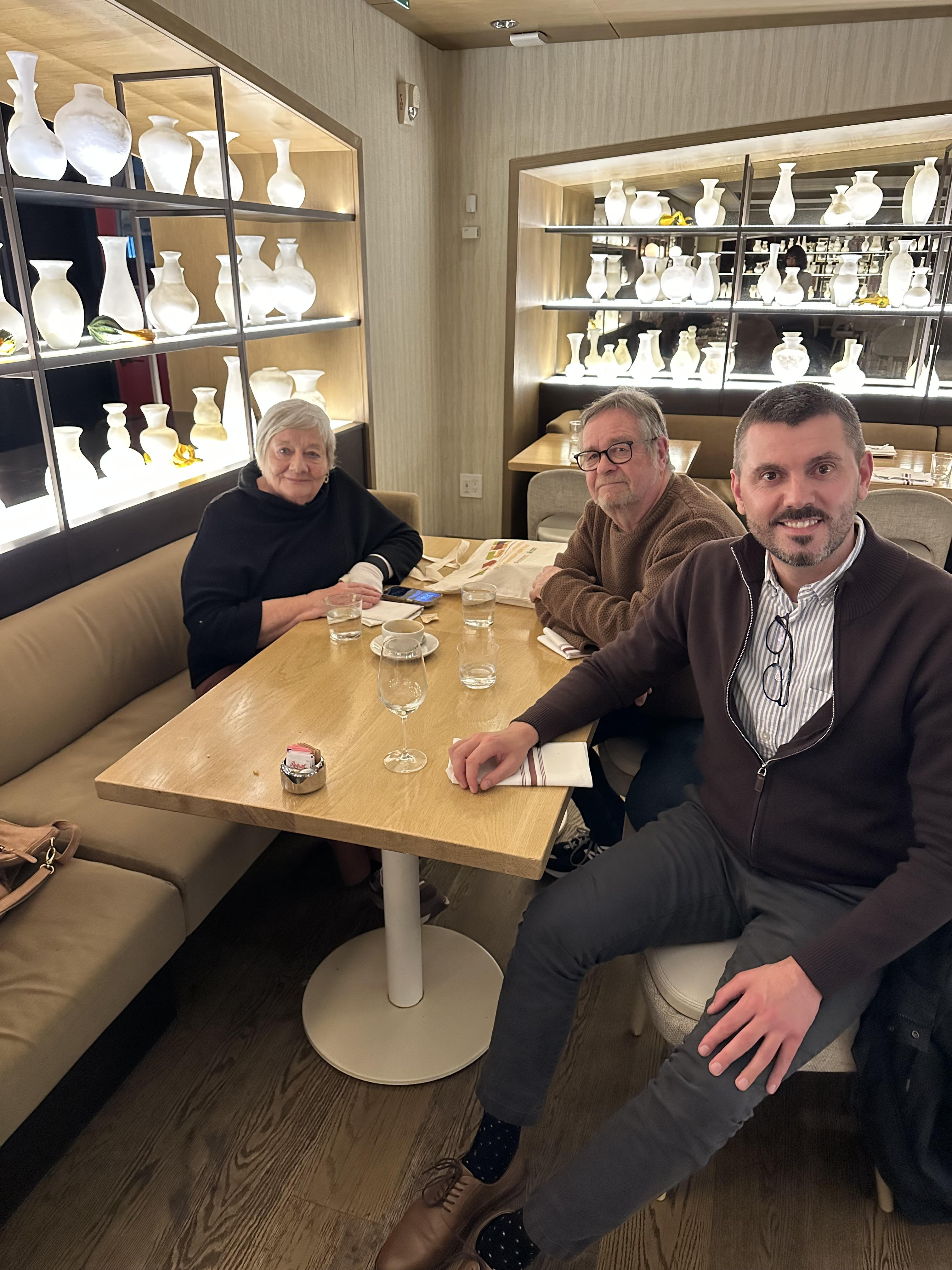 Oksana Kuryliw, John Leeson, and Oleksandr Pankieiev