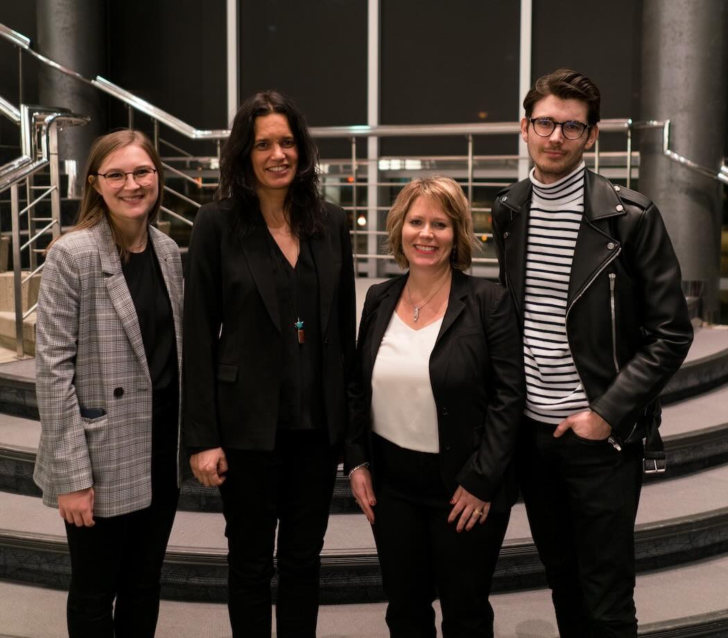 Photo of Leanne Simpson and the CLC Team at the 2020 Kreisel Lecture Reception