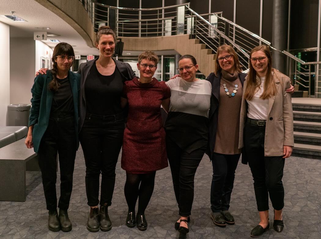 Photo of the CLC Team with Cherie Dimaline at the 2022 Kreisel Lecture Reception