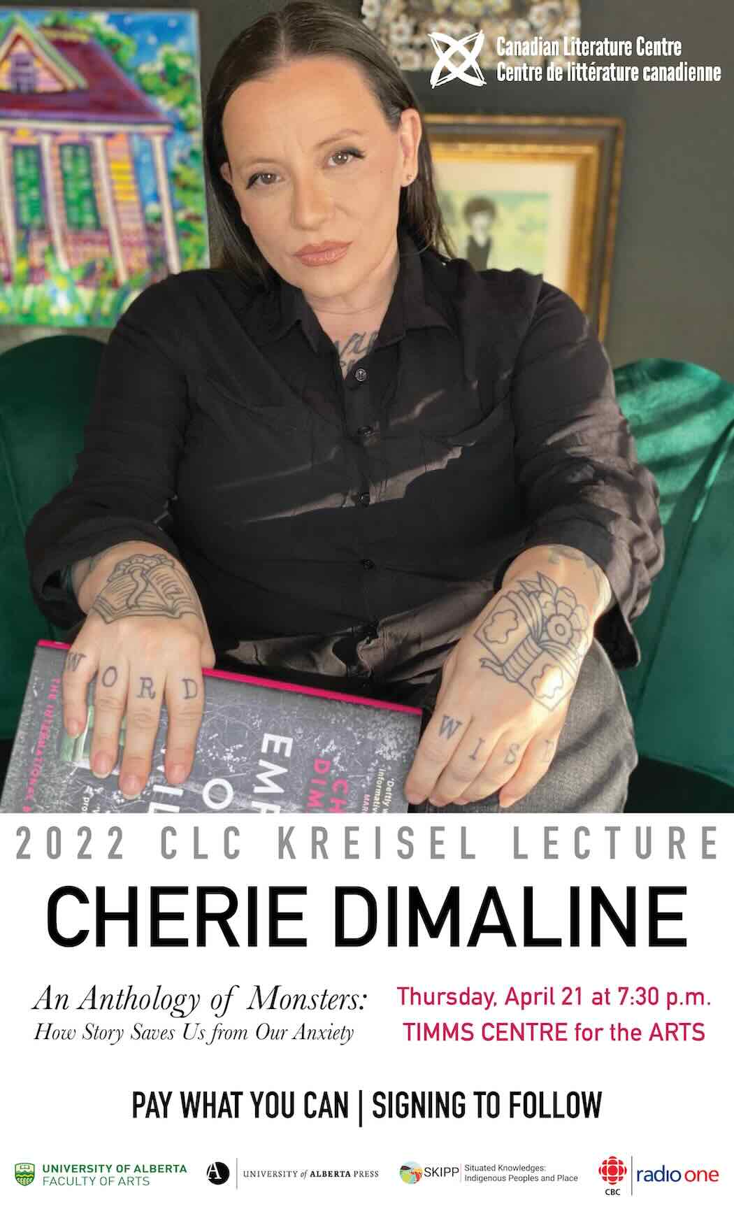 Poster for 2022 Kreisel Lecture with Cherie Dimaline