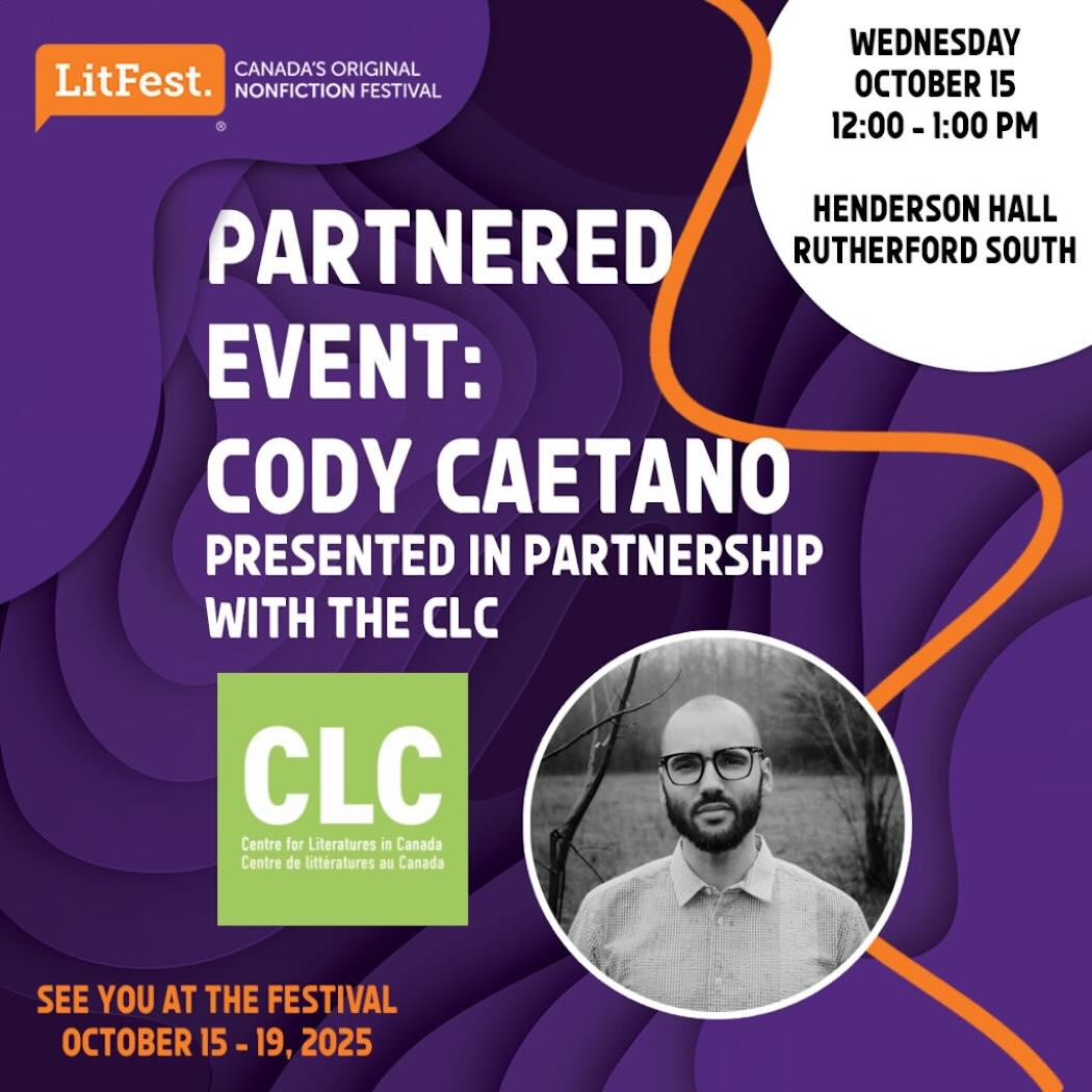 Social Media Image for Cody Caetano LitFest Event