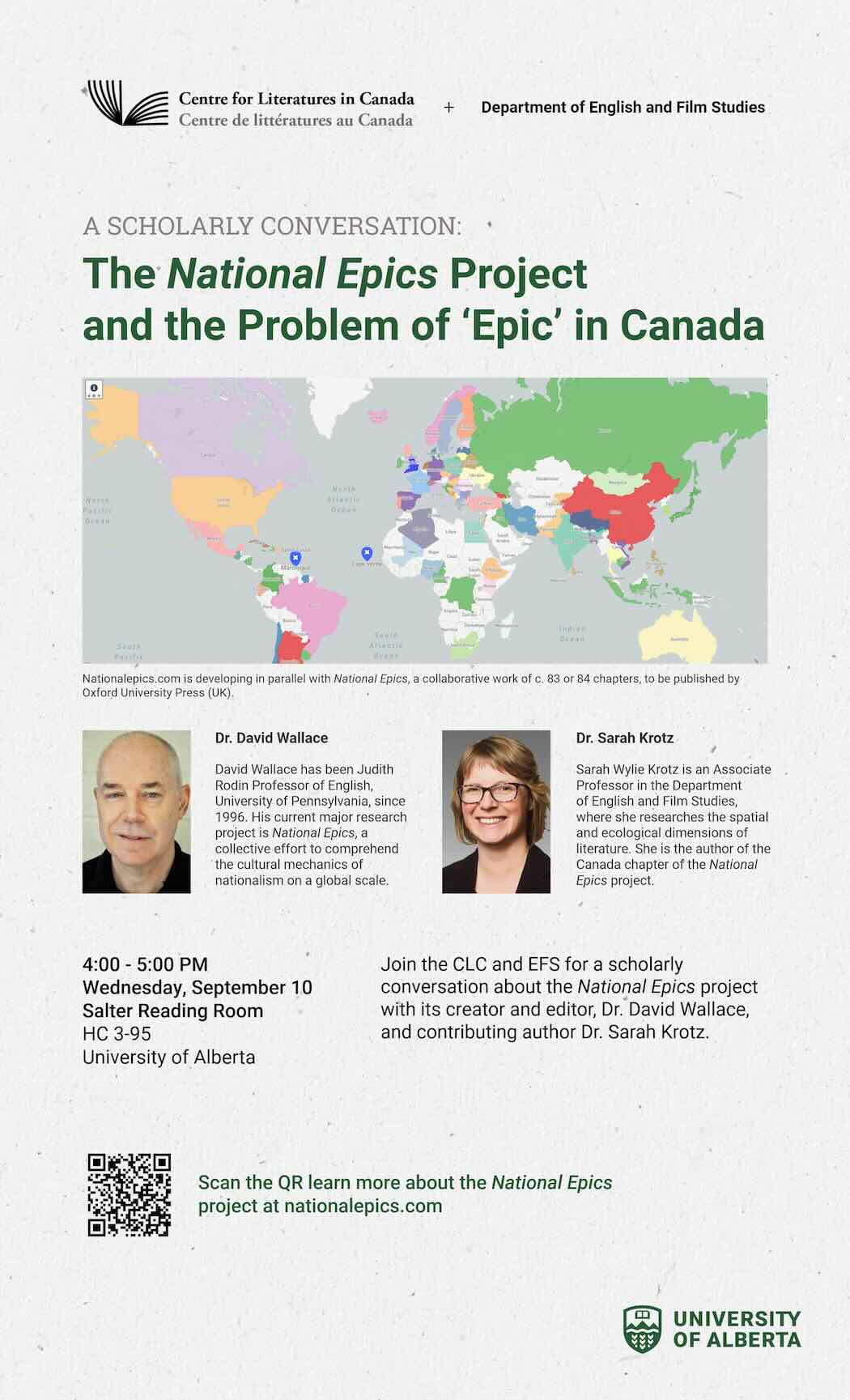 Poster for National Epics Conversation