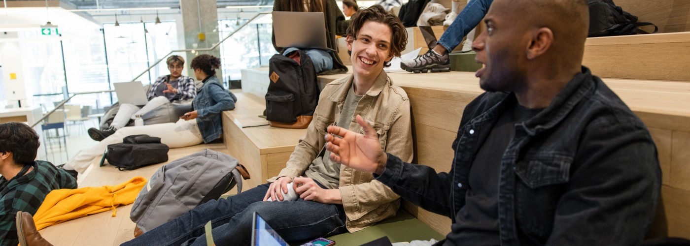 Students hanging out