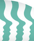 Overlapping teal and white faces forms the top right quadrant of the U of A shield