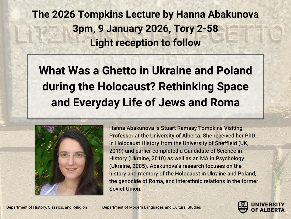 Hanna Abakunova Tompkins Lecture 2026