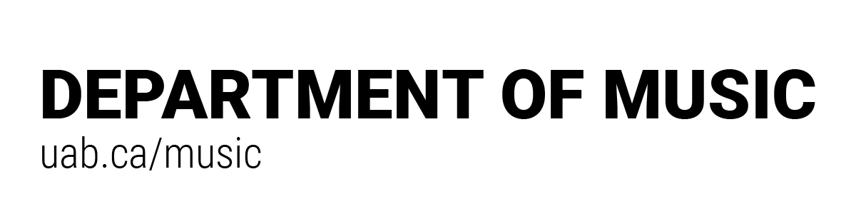 wordmark for the Department of Music