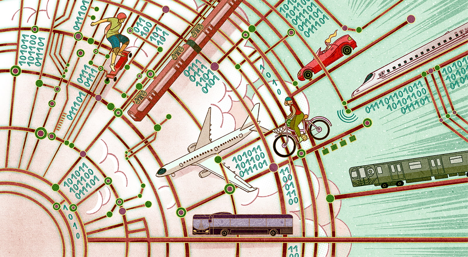 Conceptual illustration of a commuter mapping tool
